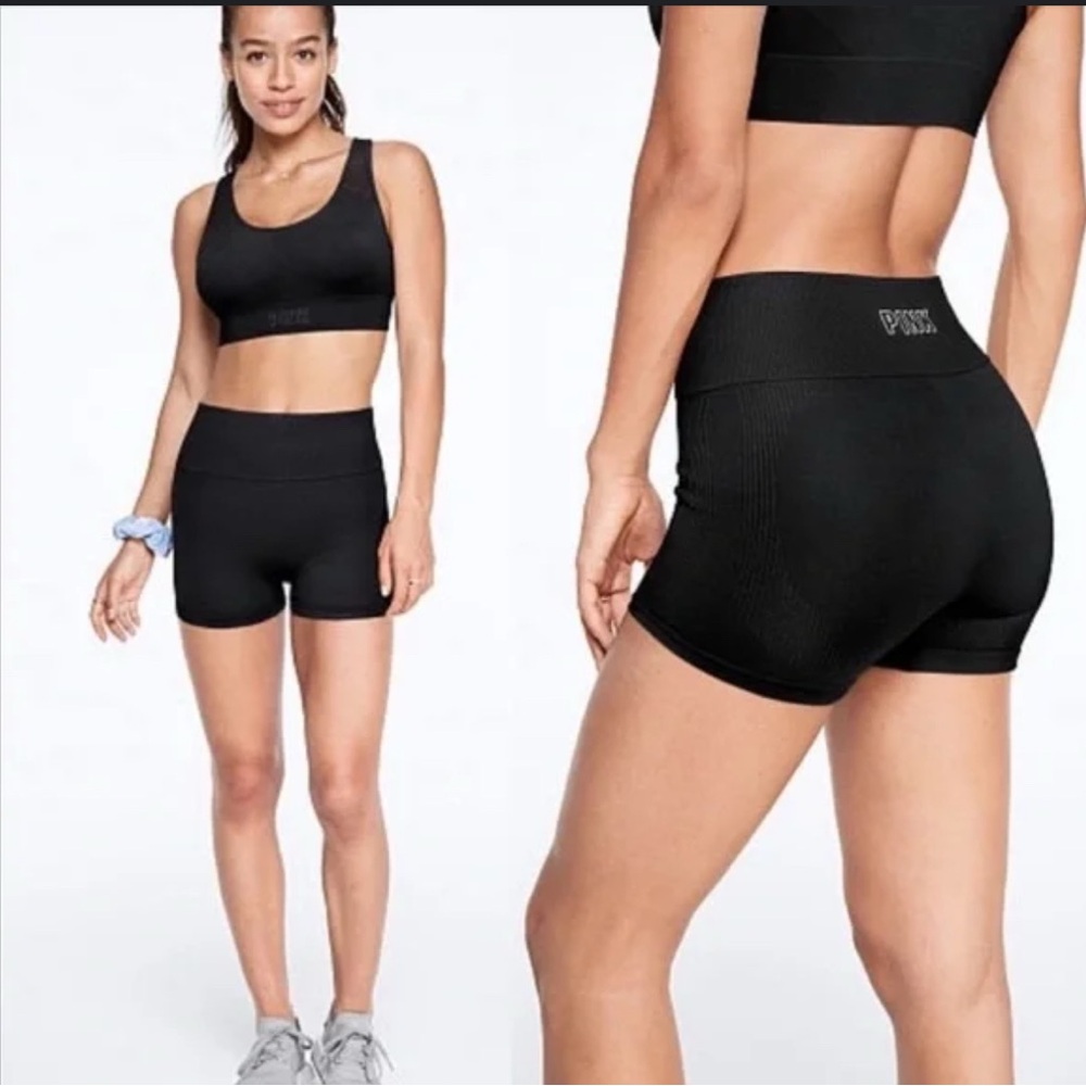 Victoria's Secret Black Athletic Shorts seamless